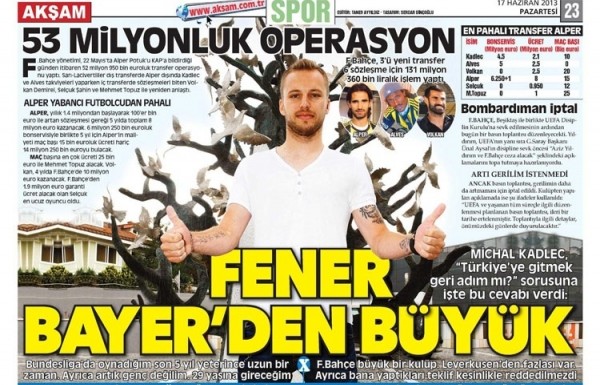 'Gazetelerin manşetleri