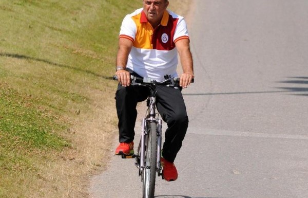 'Terim'den idman sonrası bisiklet şov!