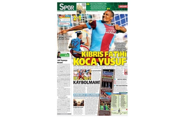 Sporun manşetleri