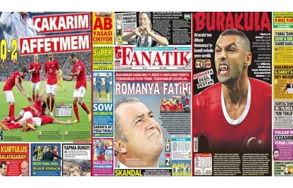 'Manşetlerde milli coşku