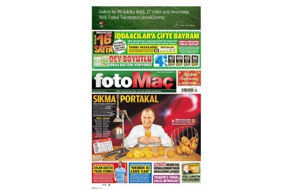 'Hollanda öncesi manşetler