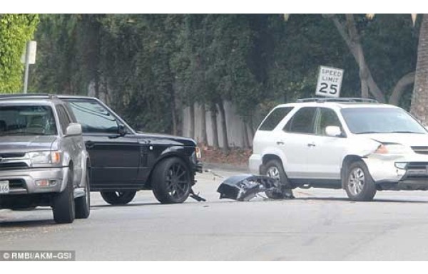 Beckham trafik kazası geçirdi