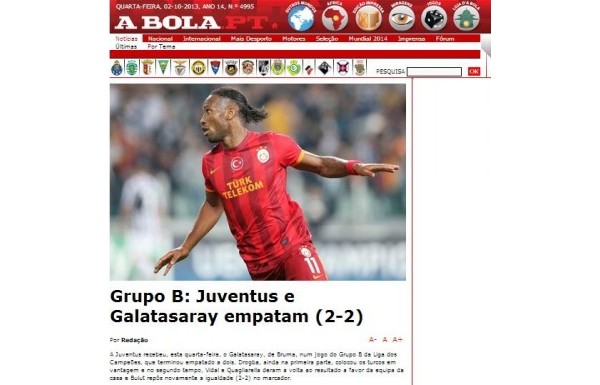 'DIŞ BASINDA GALATASARAY YANKILARI