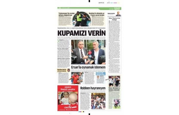 'Gazete manşetleri - 1 Kasım