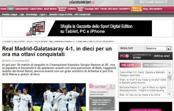 LA GAZZETTA DELLO SPORT