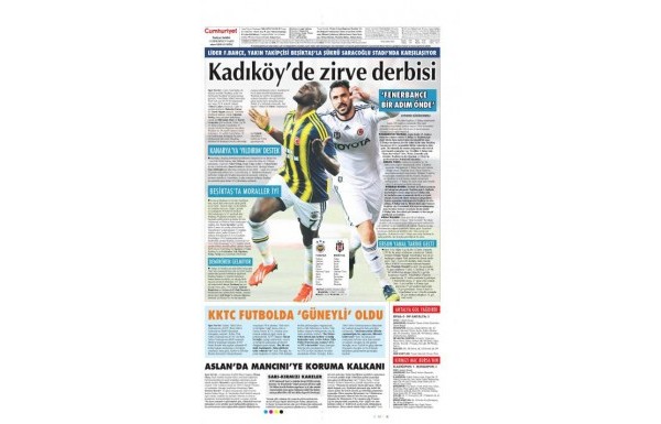 'Derbi ateşi manşetlerde!