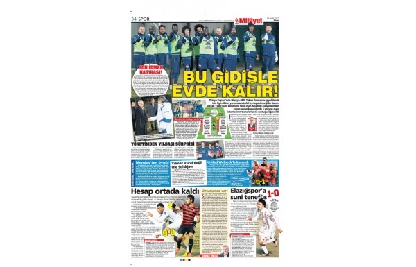 Gazete manşetleri (29 Aralık Pazar)