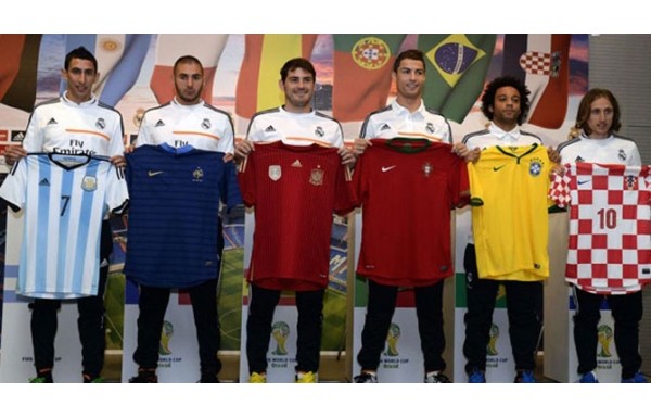 '2014 Brezilya Dünya Kupası'nda takımların giyeceği formalar