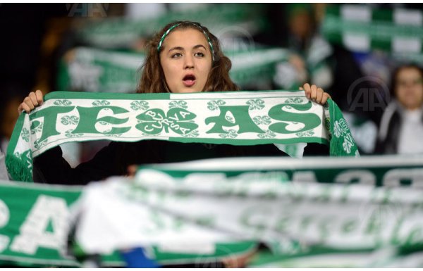 'Bursaspor tribünlerinden kareler