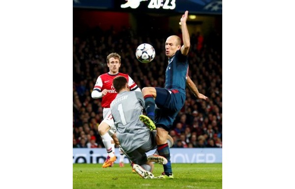 'Arsenal - Bayern Münih: 0-2