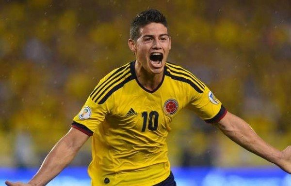 Sağ kanat: James Rodriguez | Kolombiya