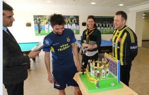 'F.Bahçe'de takıma özel pasta