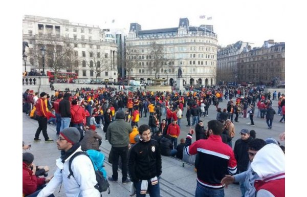 Galatasaray taraftarları Londra´da