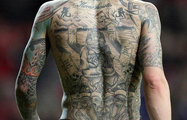 'Futbol dünyasının dövmeli futbolcuları