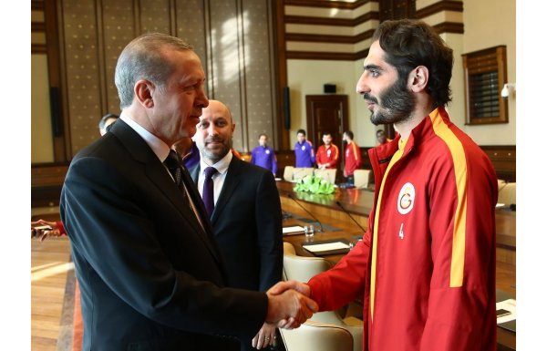 'Galatasaray Cumhurbaşkanı'nı ziyaret etti