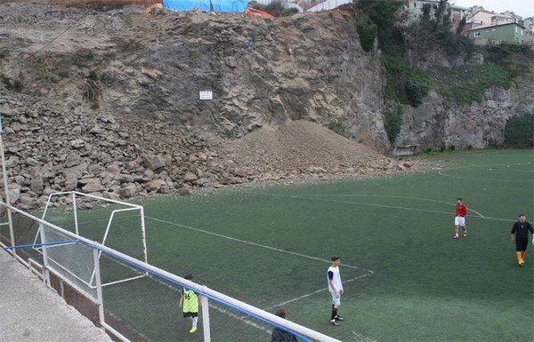 Trabzon'da tehlikeli idman!