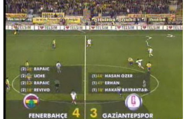 2) Fenerbahçe 4-3 Gaziantepspor / 2001