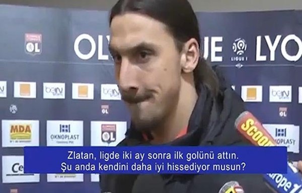 'İbrahimovic muhabiri fena bozdu