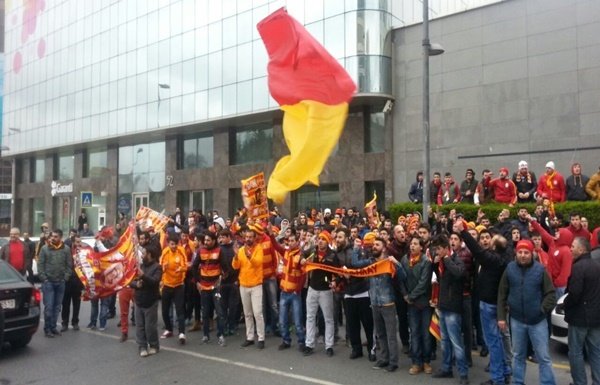 'Galatasaray'ın otelinde büyük coşku