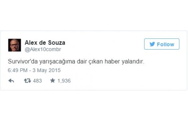 İşte o tweet