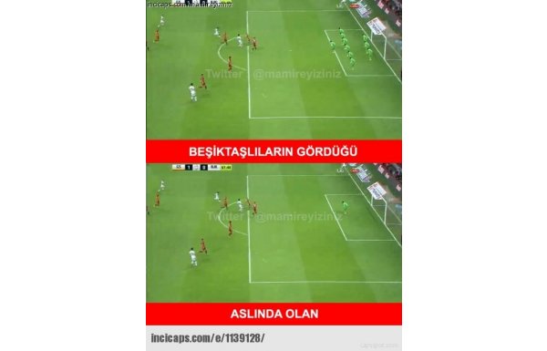 Galatasaray-Beşiktaş maçının capsleri