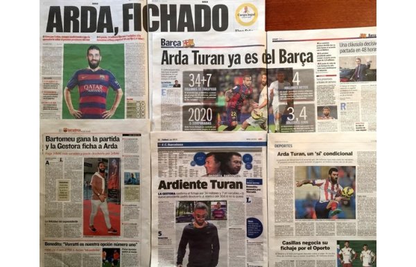 'Arda Turan İspanya'da manşetlerde