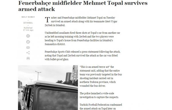 'Dış basında Mehmet Topal yankıları