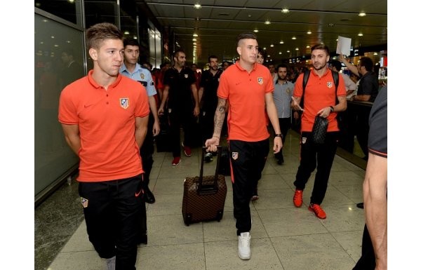 'Atletico Madrid, İstanbul'a geldi