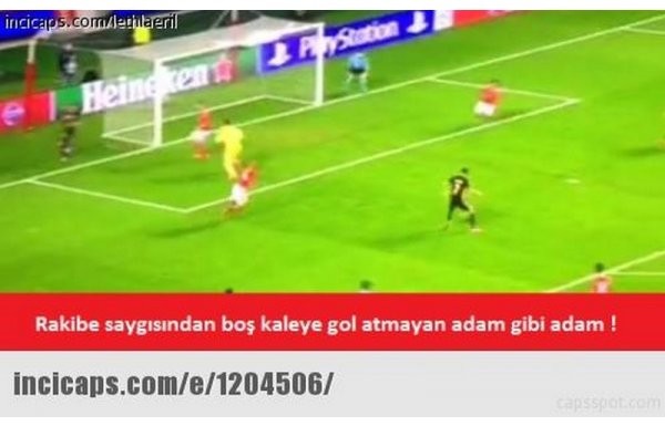 'Sosyal medyada Benfica-Galatasaray maçı caps'leri...