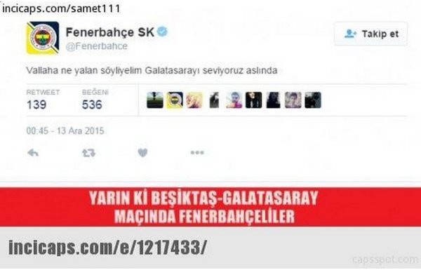 'Fenerbahçe - Medipol Başakşehir capsleri