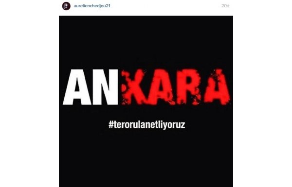 'Futbolculardan teröre tepki