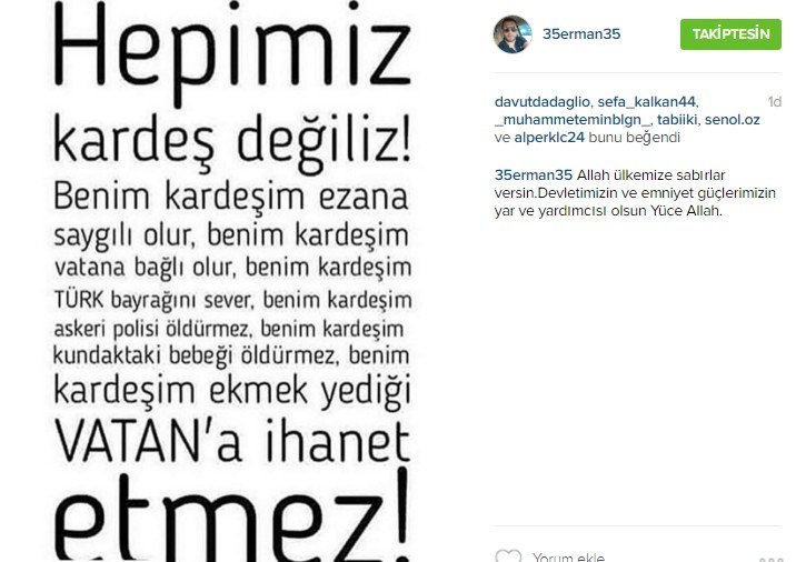 Sosyal medya günlüğü (19 Mart 2016)