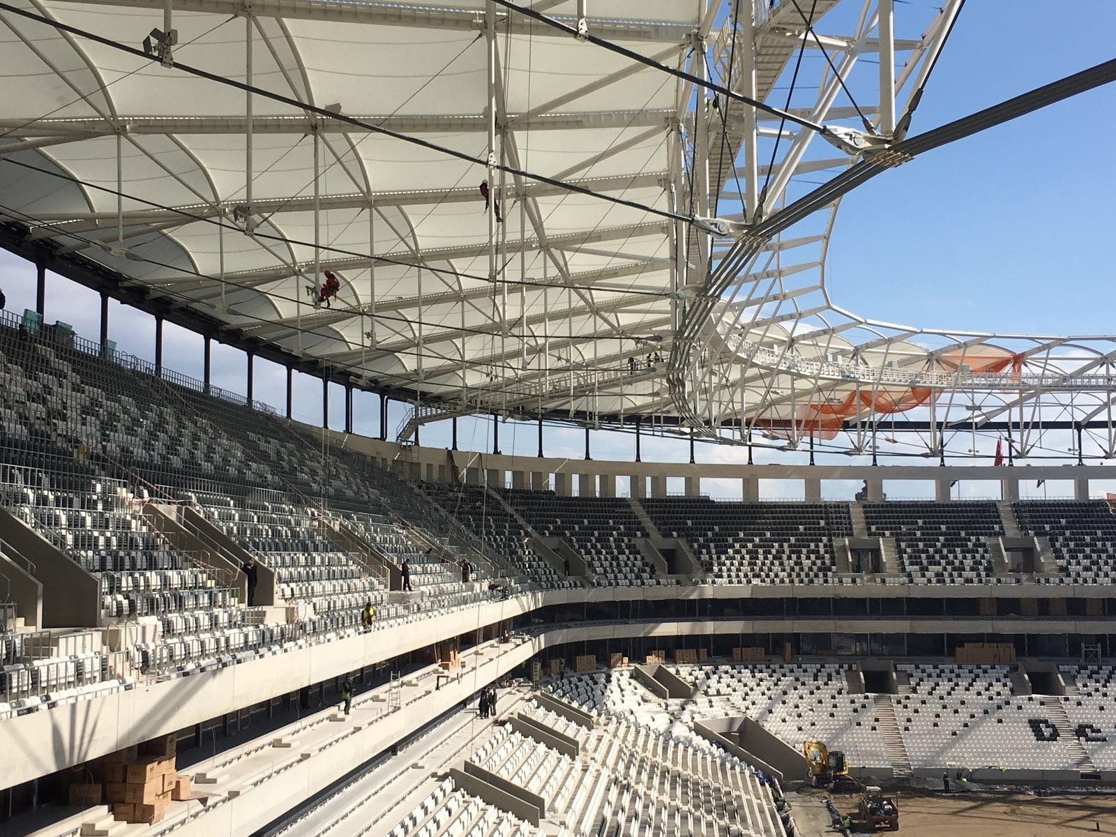 Beşiktaşlı futbolcular Vodafone Arena'da