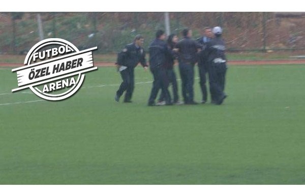 'Amatör maçta sahaya girdi, ateş etti