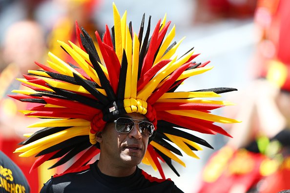 'Belçika tribünlerinden renkli görüntüler