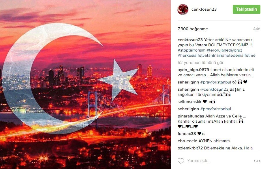 Spor dünyasından teröre lanet mesajları