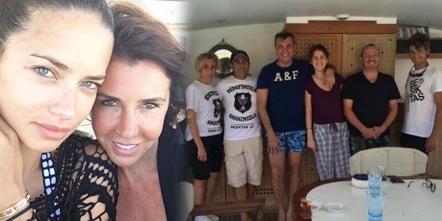 Adriana Lima, Fikret Orman'la aynı teknede