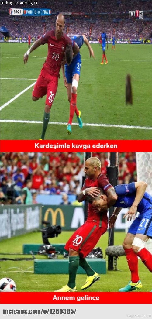 Portekiz-Fransa maçı sonrası caps çılgınlığı