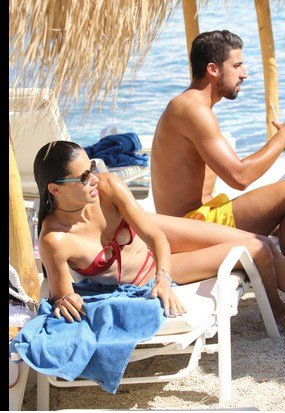 Khedira ve Adriana Lima tatilde