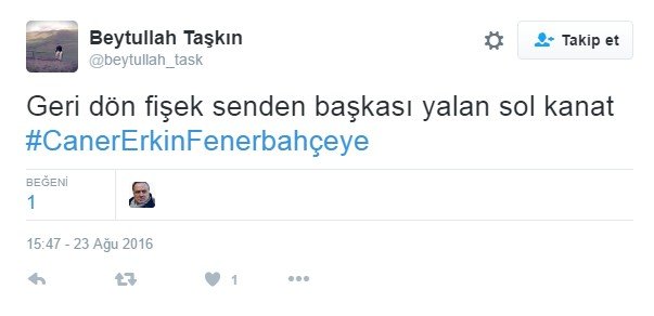 Caner Erkin için sosyal medyada kampanya