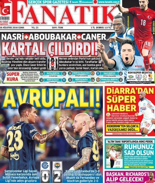 'Gazetelerde günün manşetleri - Gazete Oku (26 Ağustos 2016)