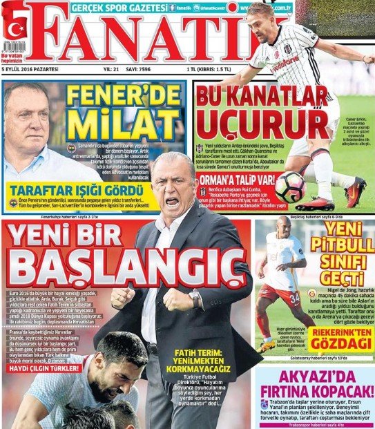 Gazetelerde günün manşetleri - Gazete Oku (5 Eylül 2016)