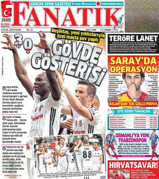 'Gazetelerde günün manşetleri - Gazete Oku (4 Eylül 2016)