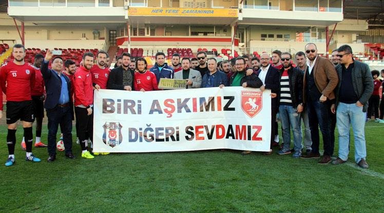 Beşiktaş taraftarından Samsunspor’a destek