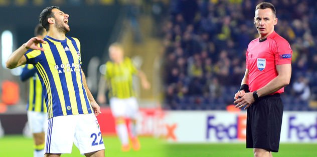 Hakem Raczkowski Skrtel yerine İsmail’e kart gösterdi