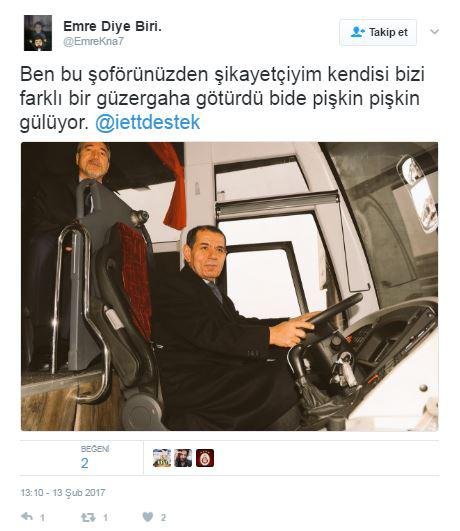 Dursun Özbek resmiyle İETT'yi trolledi.