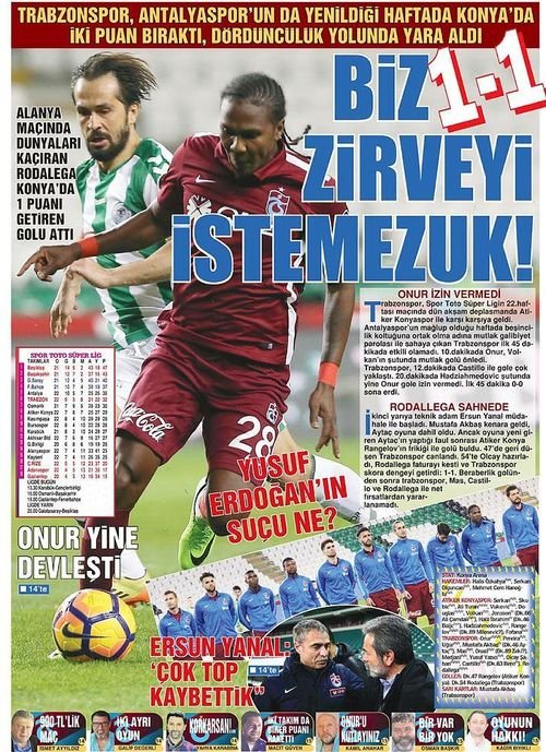 ’’Zirveyi istemezuk!’’