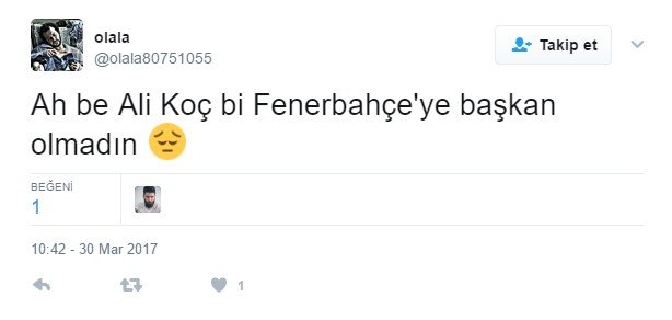 Ali Koç hakkında twitter’da yapılan paylaşımlar