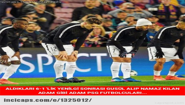 'Barcelona-PSG maçının capsleri
