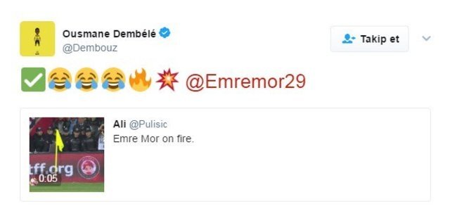 Dembele’nin twiti